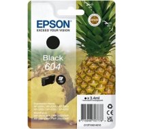 Tintes printera kasetne Epson C13T10G14010 604, melna, 3.4 ml