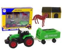 Rotaļu traktors Lean Toys Farm World 13289, daudzkrāsaina