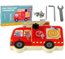 Attīstošās rotaļlietas Lean Fire Truck Nut Combination 13246, 3 cm, daudzkrāsaina