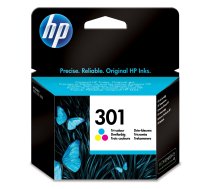 Tintes printera kasetne HP 301, daudzkrāsaina, 3 ml