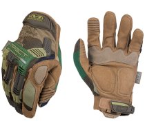 Darba cimdi pirkstaiņi Mechanix Wear M-Pact Woodland Camo MPT-77-012, tekstilmateriāls/ādas imitācija/neilons, brūna/zaļa, XXL, 2 gab.