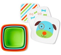 Pārtikas trauks Skip Hop Zoo Snack Box Set Dog, 3. g., plastmasa, 3 gab., daudzkrāsaina