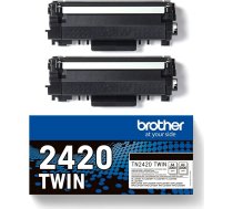 Tonera kasete Brother TN-2420 2-Pack, melna