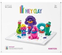 Plastilīns Tm Toys Hey Clay Monsters HCLSE004, 18 gab.