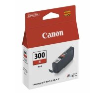 Tintes printera kasetne Canon PFI-300 R, sarkana, 14 ml
