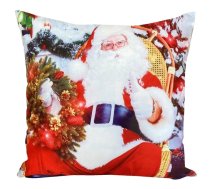 Ziemassvētku dekoratīvs spilvenu pārvalks Santa Claus JCLA-09, daudzkrāsaina, 40 cm x 40 cm