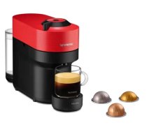 Kapsulas kafijas automāts Krups Nespresso Vertuo Pop XN9205, melna/sarkana