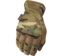 Darba cimdi pirkstaiņi Mechanix Wear FastFit Multicam FFTAB-78-010, tekstilmateriāls/ādas imitācija/neilons, brūna/zaļa, L, 2 gab.