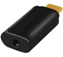 Adapteris Logilink USB-C to 3.5mm USB-C male, 3.5 mm female, melna