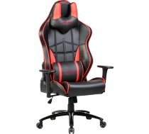 Spēļu krēsls Omega Varr Monza, 69 x 53.5 x 133 - 141 cm, melna/sarkana