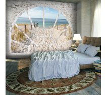Fototapete Artgeist Window View - Beach SFT6, 100 cm x 70 cm