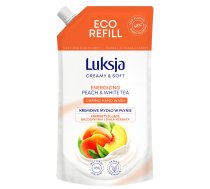 Šķidrās ziepes Luksja papildymas PEACH AND WHITE TEA 400ml