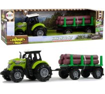 Rotaļu traktors Lean Toys A Farmers Tale 11113, melna/zaļa