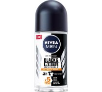 Vīriešu dezodorants Nivea Black&White Invisible, 50 ml