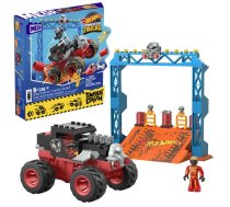 Konstruktors Mega Bloks Hot Wheels Monster Truck Bone Shaker Crush Course HKF87, plastmasa