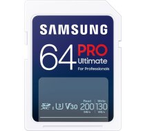 Atmiņas karte Samsung Pro Ultimate, 64 GB, 200 Mb/s - 130 Mb/s