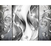 Fototapete Artgeist Diamonds In Silver SNEW011454, 100 cm x 70 cm