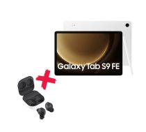 Planšetdators Samsung Galaxy Tab S9 FE WiFi SM-X510NZSAEUE, sudraba, 10.9", 6GB/128GB + Bezvadu austiņas Samsung Galaxy Buds FE, grafīta
