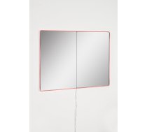 Spogulis Kalune Design Rectangular Led, ar gaismu, stiprināms, 80 cm x 60 cm, rozā