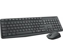 Spēļu aprīkojuma komplekts Logitech MK235, DE, pelēka, bezvadu