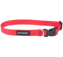 Kaklasiksna suņiem Amiplay Basic, sarkana, 200 - 350 mm x 10 mm, 20-35
