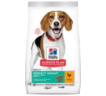 Sausā suņu barība Hill's Science Plan Canine Adult Perfect Weight Medium, vistas gaļa, 12 kg