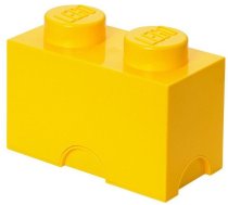 Uzglabāšanas kaste LEGO® Storage Brick 2 40021732, 2.6 l, dzeltena, 12.5 x 25 x 18 cm