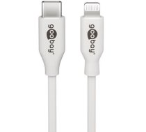 Vads Goobay USB C To Lightning USB-C, Lightning 8 pin male, 2 m, balta