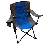 Tūrisma krēsls Besk Camp Chair Blue, zila/melna/pelēka