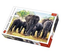 Puzle Trefl African Elephants 10442, 48 cm x 68 cm, 1000