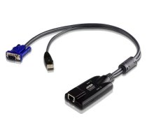 Adapteris Aten USB VGA Virtual Media KVM RJ-45 Female, USB A male, melna