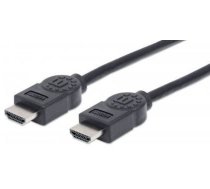 Vads Manhattan HDMI to HDMI HDMI 19 pin male, HDMI 19 pin male, 1.8 m, melna