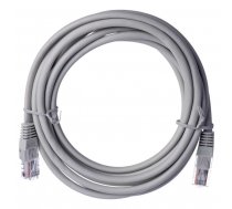 Kabelis CAT5E LAN 2x RJ45 RJ-45 Vīrietis, RJ-45 Vīrietis, 3 m, balta/pelēka