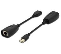 Adapteris Digitus DA-70139-2 USB 2.0 A female, USB 2.0 B male, melna