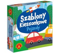 Krāsošanas komplekts Alexander Szablony Kieszonkowe Pojazdy, daudzkrāsaina