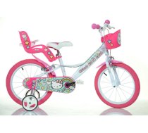 Bērnu velosipēds Dino Bikes Hello Kitty 144R-HK, balta, 24", 14"