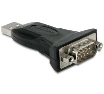 Adapteris Delock USB 2.0 to serial 1xSerial USB 2.0 A male, RS-232 male, 80 m, melna