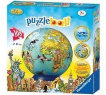 3D puzle Ravensburger The Globe, 14 cm x 14 cm