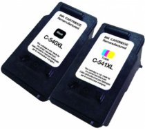 Tintes printera kasetne Uprint Canon 540/541XL, zila/melna/sarkana