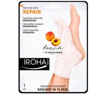 Kāju un pēdu maska Iroha Nature Repairing Socks Peach, 18 ml, 2 gab.