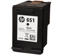 Tintes printera kasetne HP 651, melna