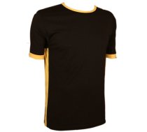 T-krekls, vīriešiem Bars, melna/dzeltena, 2XL