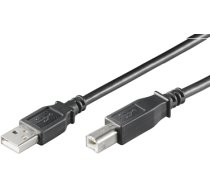 Kabelis MicroConnect USB 2.0 A to B USB Type A Vīrietis, USB Type B Vīrietis, 0.1 m, melna