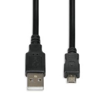 Vads iBOX USB to USB USB 2.0 A male, USB 2.0 B male, 1.8 m, melna