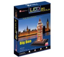 3D puzle Cubicfun Big Ben L501H, 24.8 cm x 20.4 cm, 28