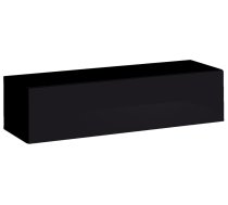 TV galds ASM, melna, 120 cm x 40 cm x 30 cm