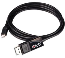 Adapteris Club 3D USB Type C Cable To DP 1.4 8K60Hz M/M USB Type-C, Display port male, 1.8 m, melna