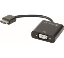 Adapteris Techly HDMI 19 pin male, VGA female, 0.15 m, melna