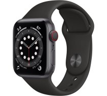 Viedais pulkstenis Apple Watch 6 GPS + Cellular 44mm, melna