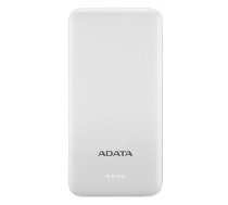 Lādētājs-akumulators (Power bank) Adata AT10000, 10000 mAh, balta